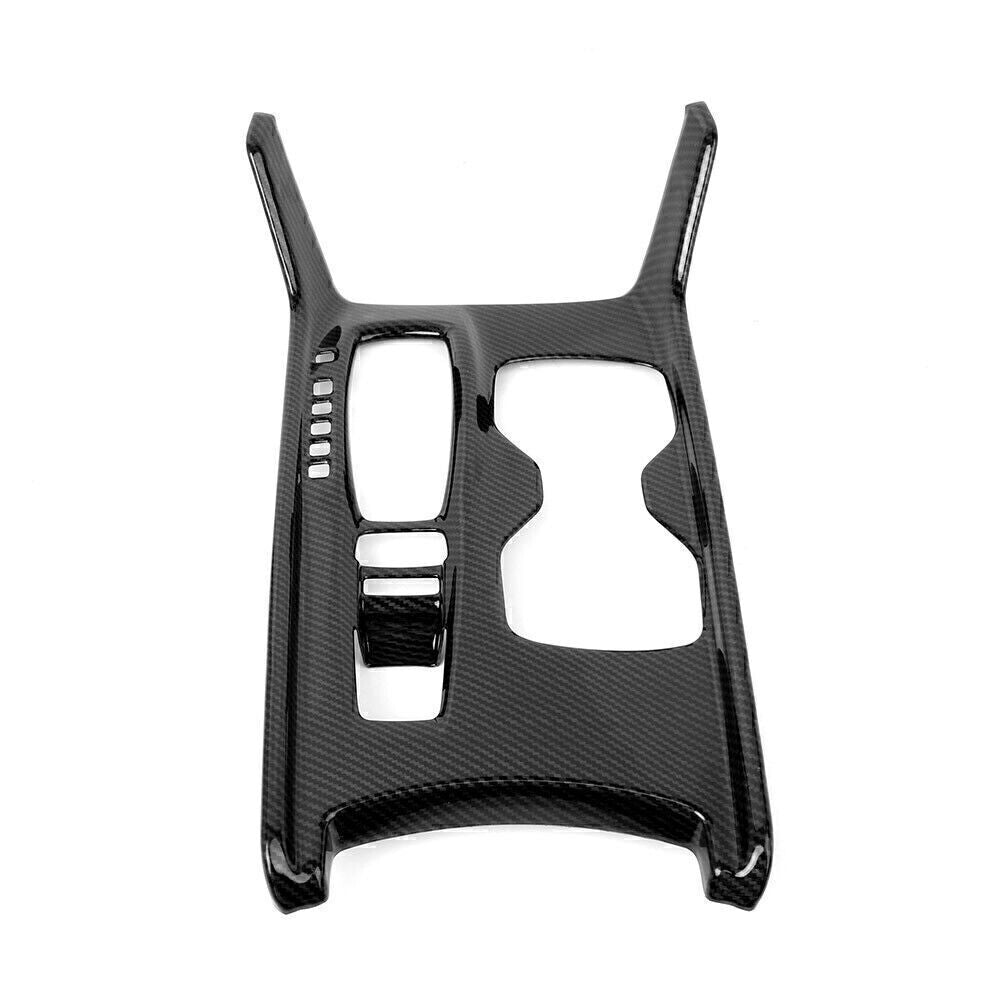 Carbon Fiber Gear Shift Box Water Cup Holder Cover Trim Fit for Honda Accord 2018