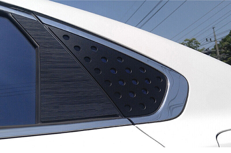 for Kia Forte K3 2019-21 Matte Black Rear Triangular Window Glass Cover Trim 2P