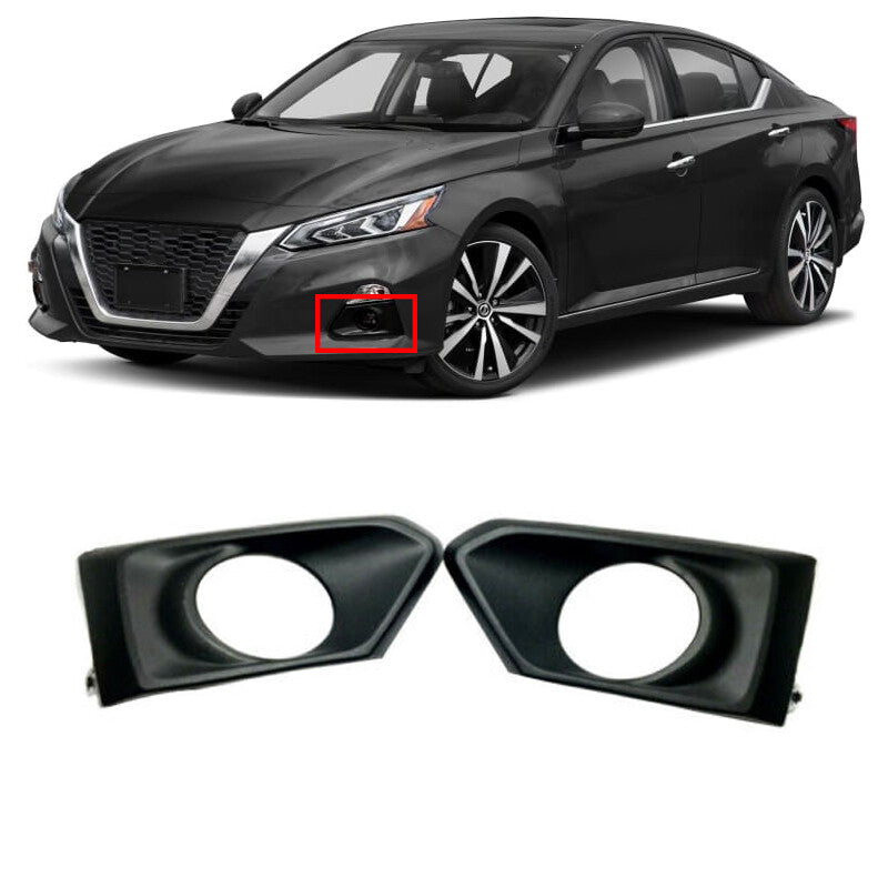 For 2019-2020 for Nissan Altima Fog Lamp Turn Signal Covers Trim Bezel Pair