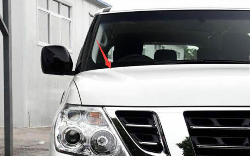 2X Carbon Fiber Side Vent Fender Flank Cover Trim for Nissan Armada Patrol 17-24