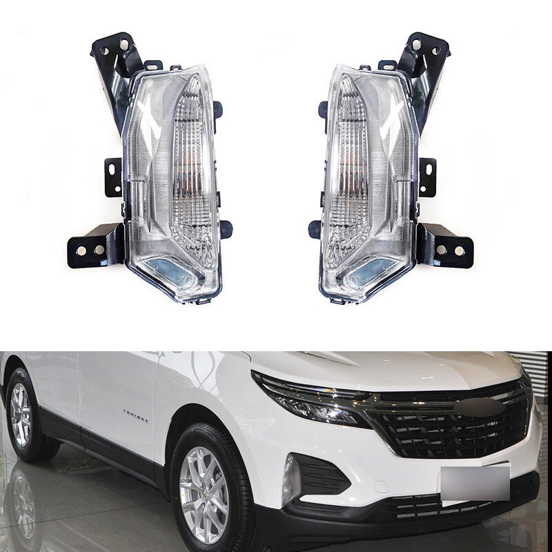 Pair for Chevrolet Equinox 2021 2022 Front Fog Lights Daytime Running Light