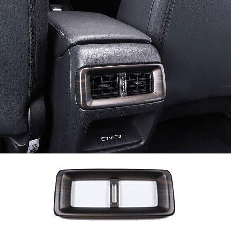 Rear A/C Air Outlet Vent Frame Cover Wood Grain ABS 1Pcs for Honda CR-V 23-2024