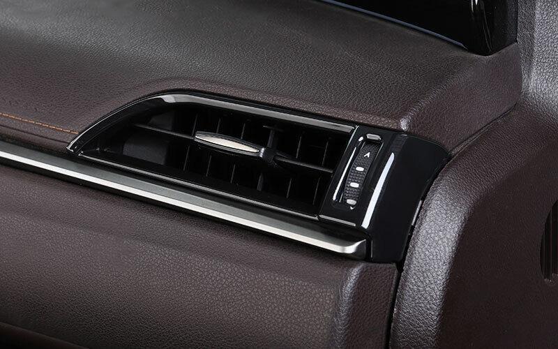 for Lexus ES250 300h 350 2019-2022 Black Wood Grain Console LR Air Outlet Vent