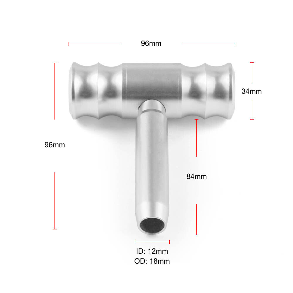 Car Shift Knob Aircraft Joystick Transmission Racing Gear Shifter Silver