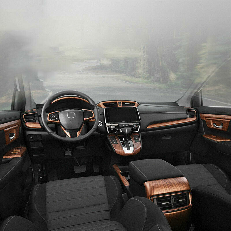Rear Air Outlet Vent Frame Trim 1X for Honda CRV CR-V 2017-2022 Matte Peach Wood