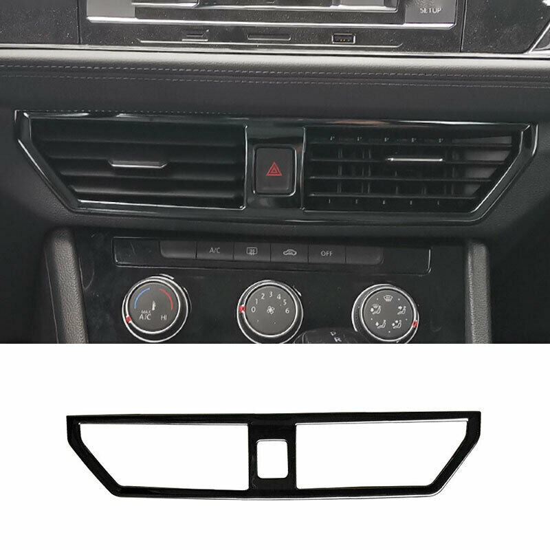 for Volkswagen for Jetta Mk7 2019-2021 Black Titanium Console Air Outlet Vent Trim