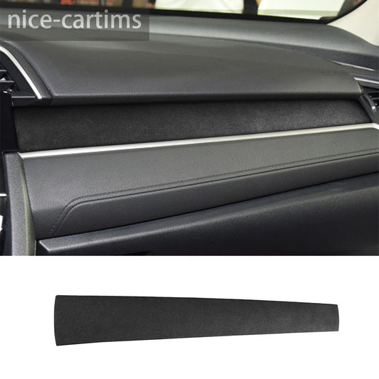 Suede Black Gray Dashboard for Co -pilot Panel Cover Fit for Honda for Civic 10th 2016-21