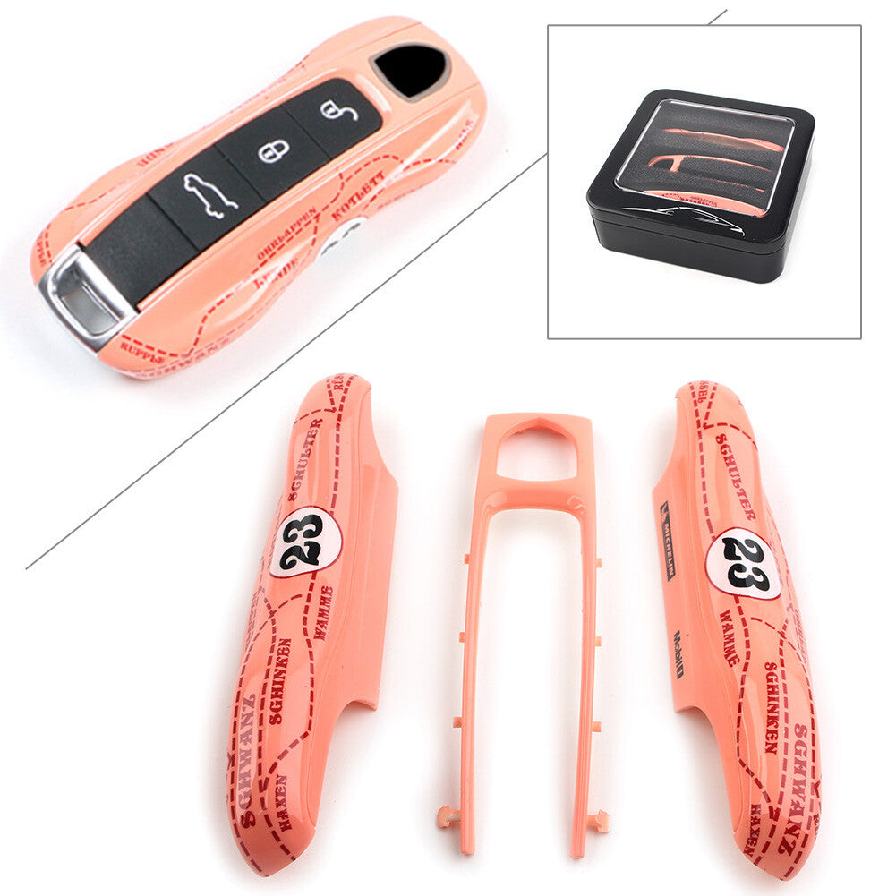 Pink Pig Case Shell Cover Fit for Porsche for Cayenne for Panamera 911 Remotes Key Fob