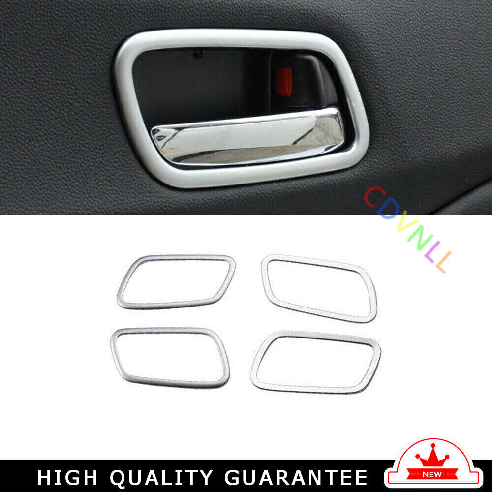 Inner Door Handle Bowl Cover Trim 4PCS for Honda CRV CR-V 2012-2016 Matte Silver