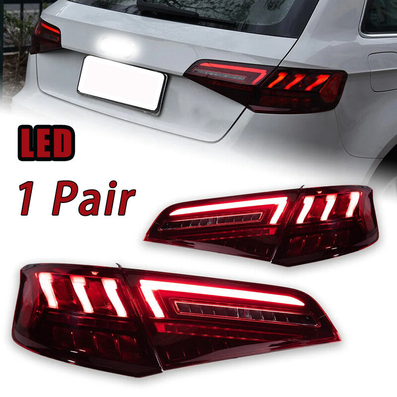 for Audi A3 2013-2019 S3 Sportback Rear LED TailLight DRL Dynamic Signal Reverse