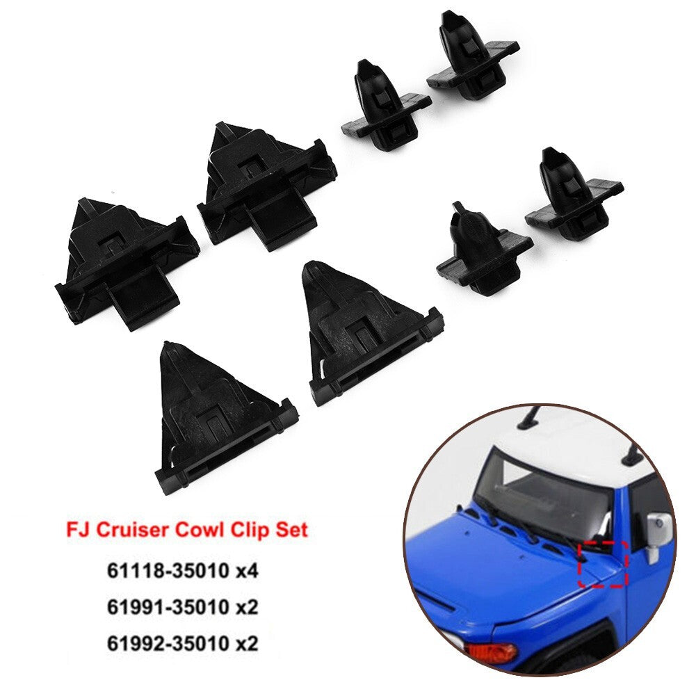 1 set of car panel clip body fixer mudguard and cape clip kit 61118-35010 suitable for Toyota