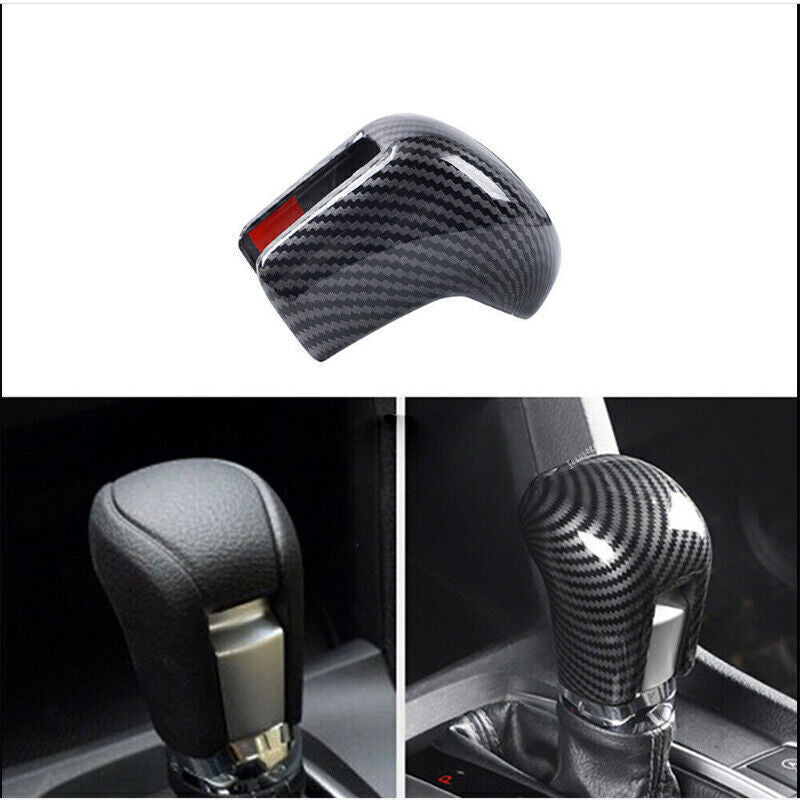 for Honda for Civic Sedan 2016-21 Carbon Fiber Gear Shift Knob Shifter Cover Trim 1P