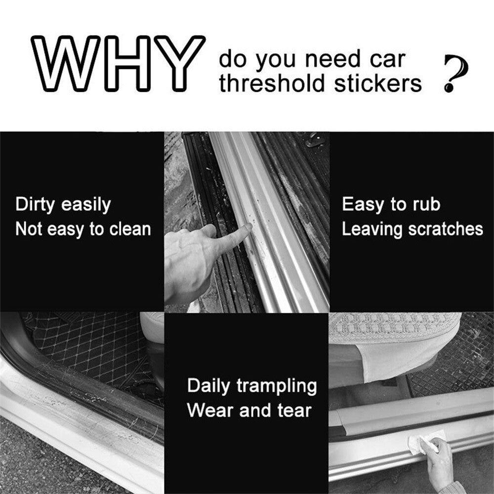 4x for Chevy Silverado 1500 Accessory Truck Door Sill Plate Cover Stickers Blue