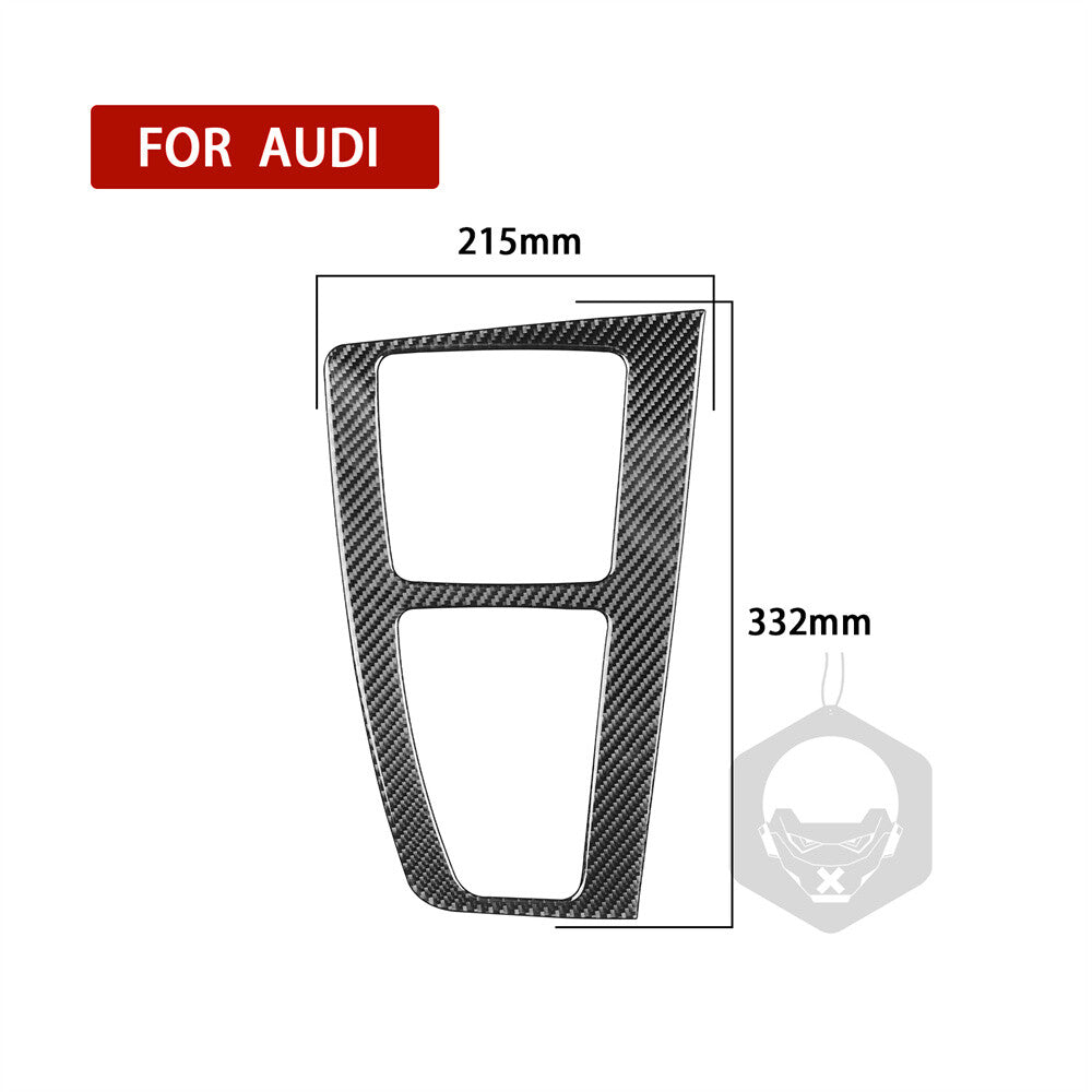 for Audi Q5 Q5L 2018-2023 RHD Central Control Gear Shift Panel Trim Carbon Fiber