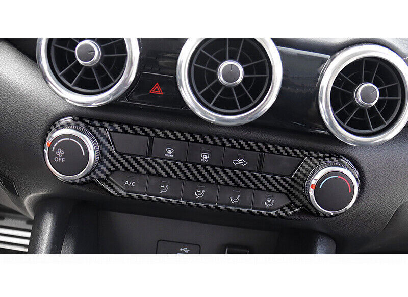 Console AC Switch Control Panel 1PCS for Nissan Sylphy Sentra 20-22 Carbon Fiber