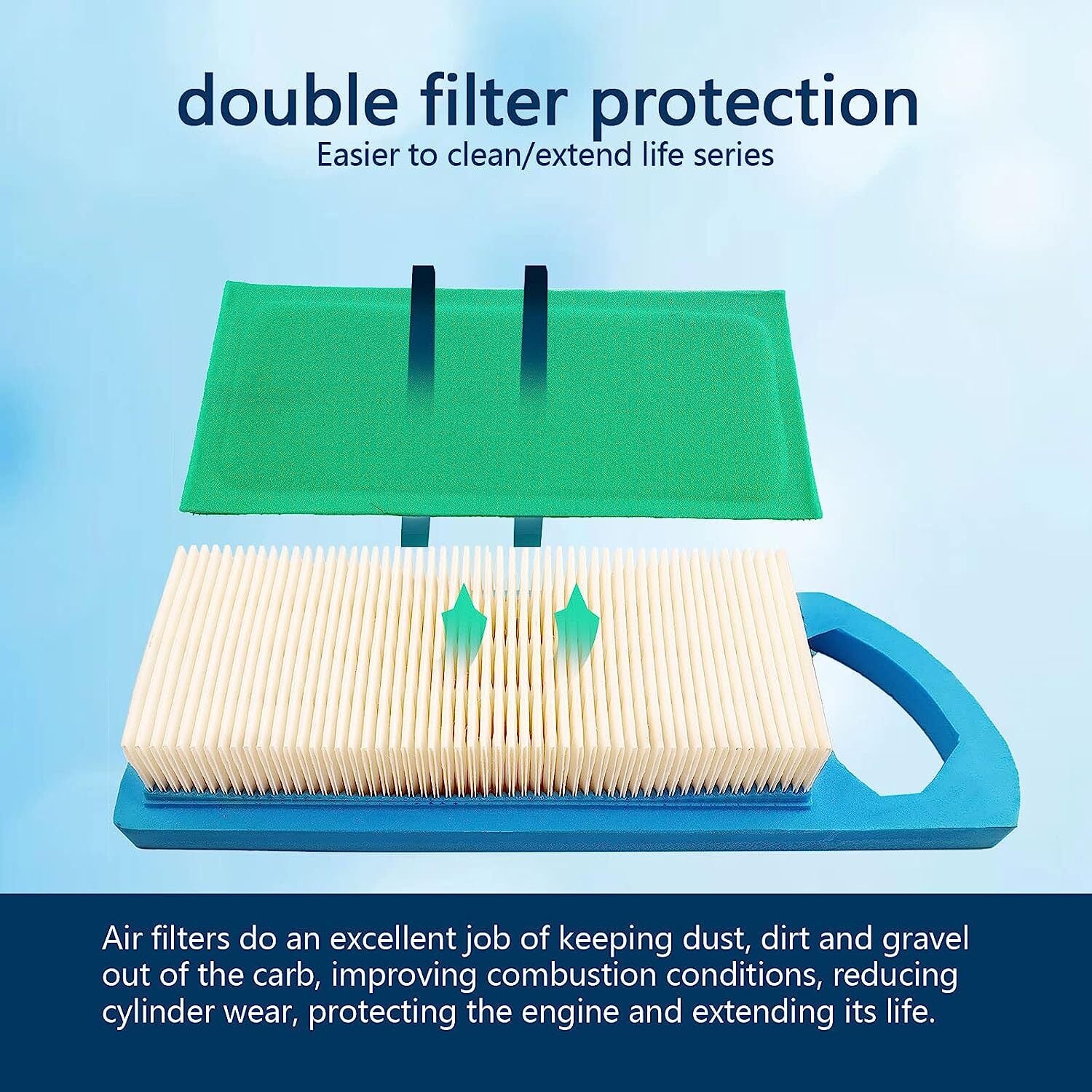 5x Air Filter Pre-Filter For BS 697153 698083 794422 795115 M14171 Lawn Mower