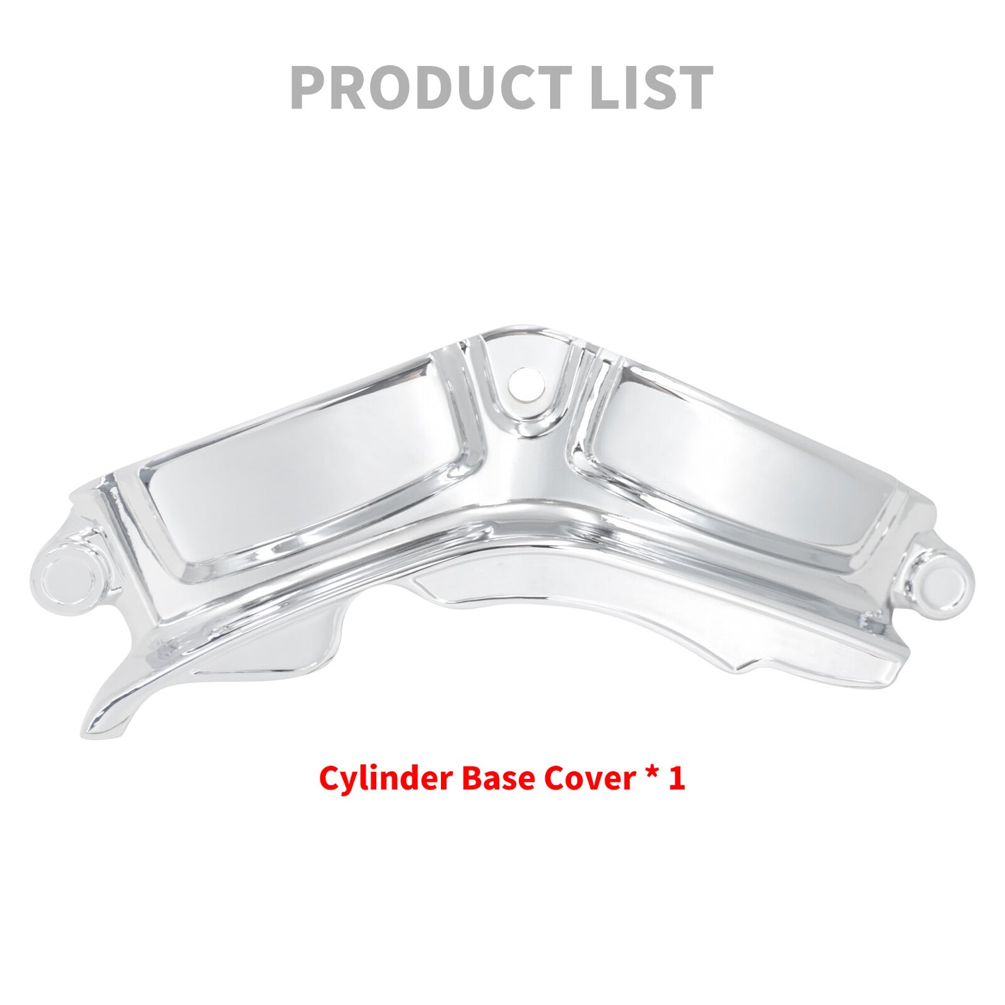 Chrome Cylinder Base Engine Cover for Harley Touring Street Road Glide 2017-2023