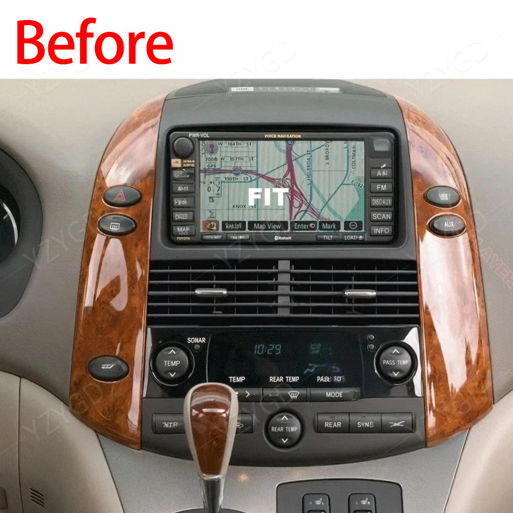Android Auto Carplay for Toyota for Sienna 2004-2010 Car Radio GPS Stereo Screen BT