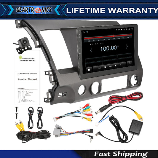 Apple CarPlay Android 12 Car Stereo Radio GPS WiFi for Honda for Civic 2006-2011 SY