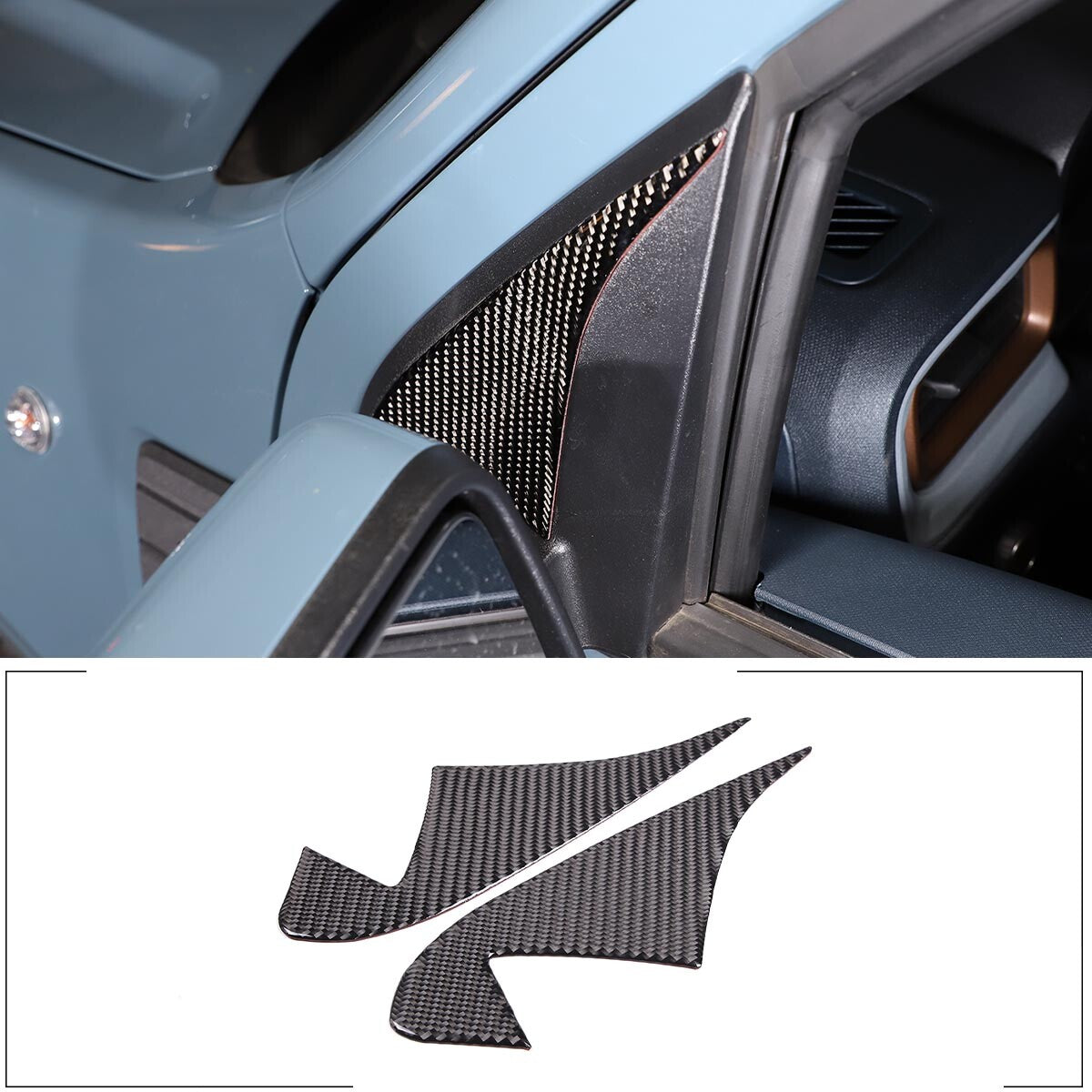 2-Pack Smoked Black Rear Fog Light Covers for Corvette C7 2014-19