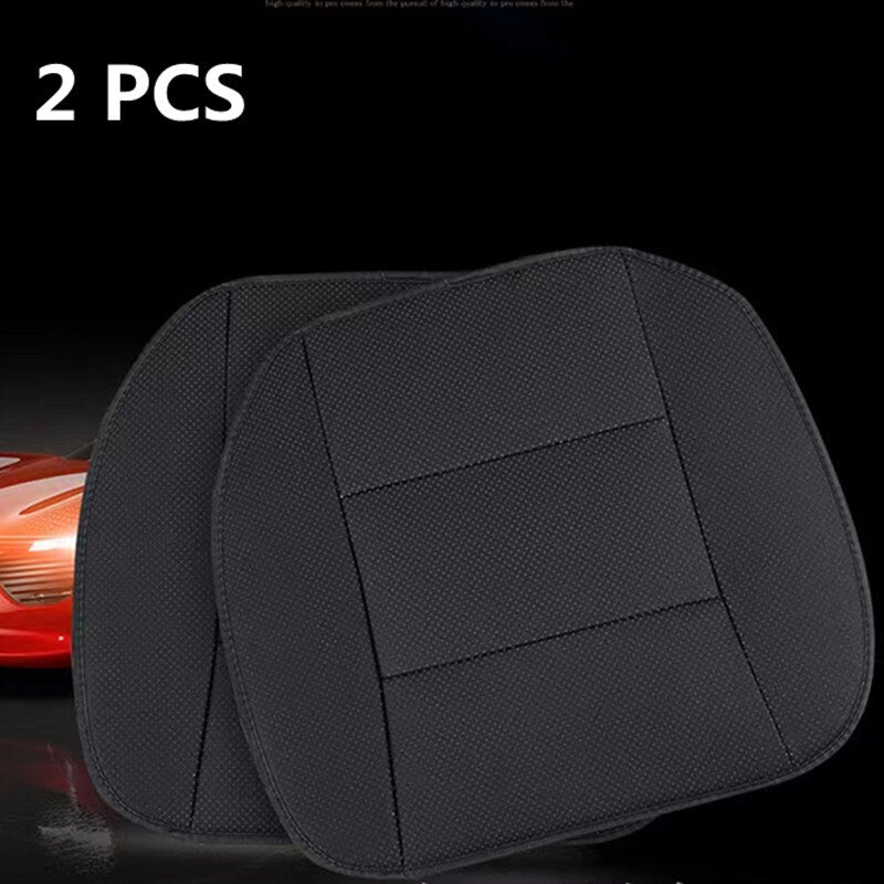 2PC Car for Seat Protection Single for Seat Pad Without Backrest PU Senior Leather Cover