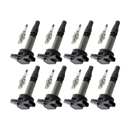 8x Ignition Coils+8x Iridium Spark Plugs for Range Rover for Jaguar XJ8 for Land Rover