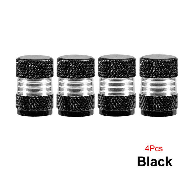4-piece car tire valve cover rod air dust cover black Punisher skull for Chevrolet