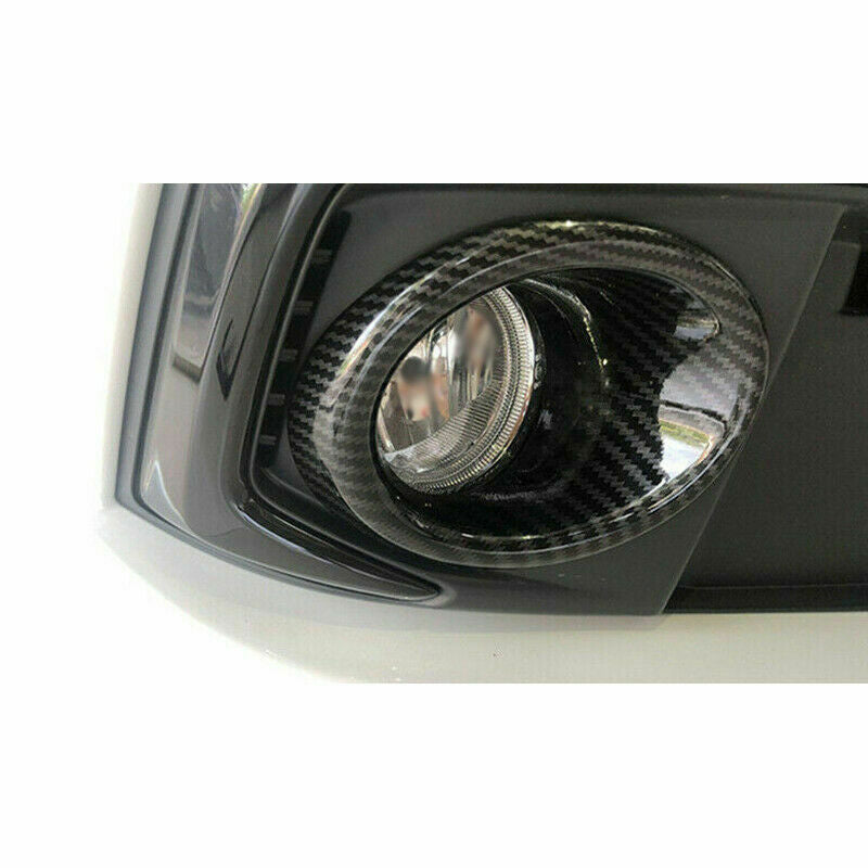 for Honda for Civic Sedan 19-2021 Carbon Fiber Front Fog Light Lamp Ring cover Trim