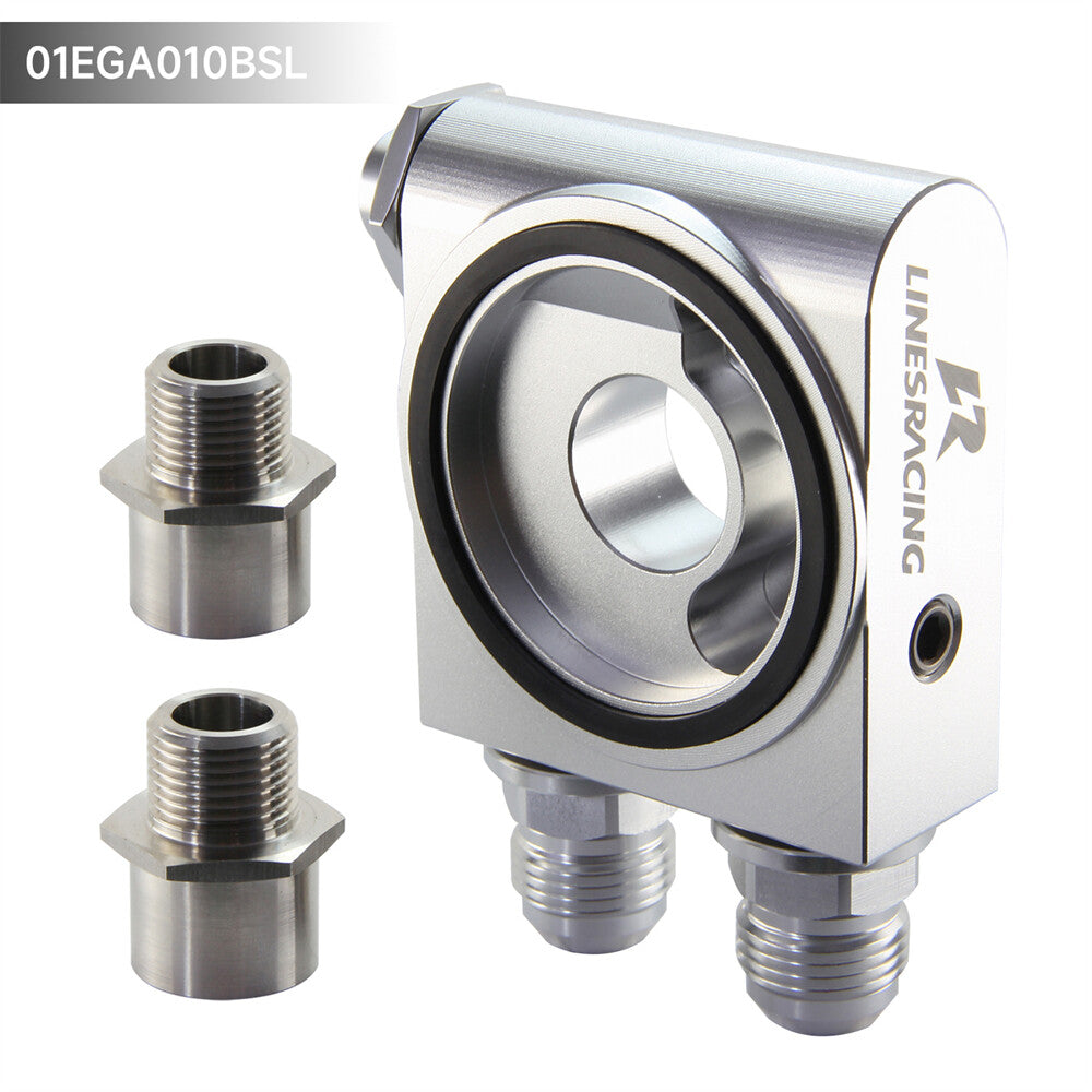 Oil Filter Adapter Thermostat 73¡À0.5¡ã M201.5  3/4-16 UNF and 1/8NPT Silver