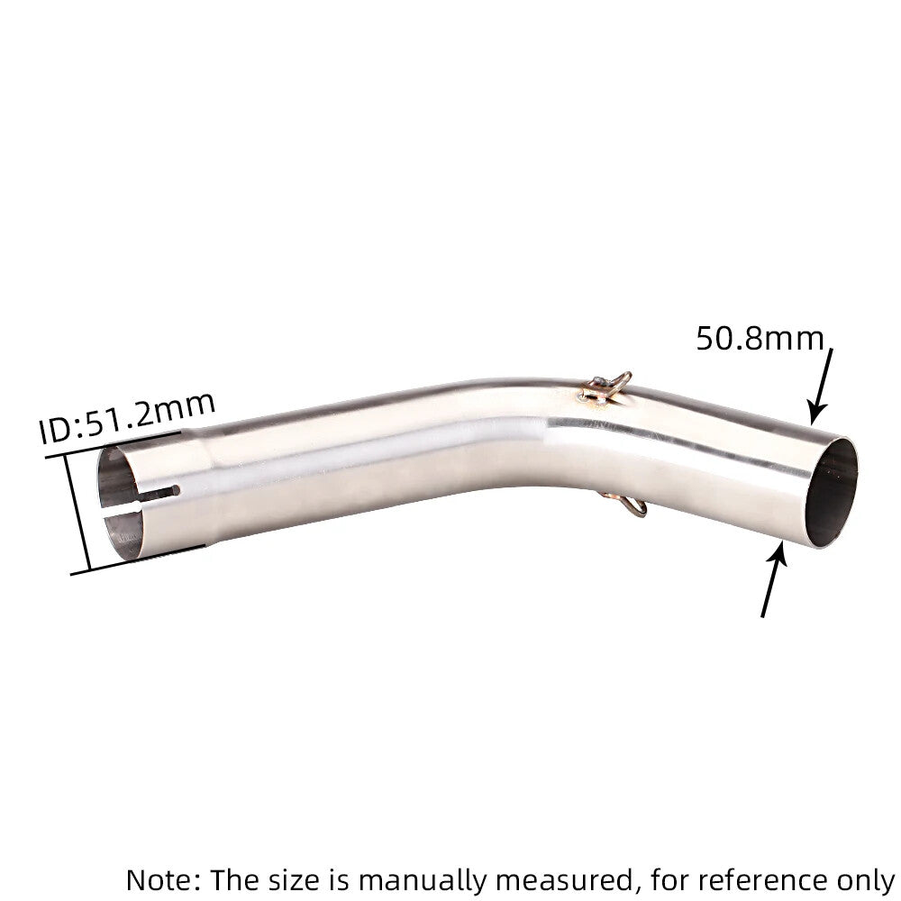 for Kawasaki 1000 (2019-2024) 51mm Stainless Mid Pipe Slip-On Exhaust