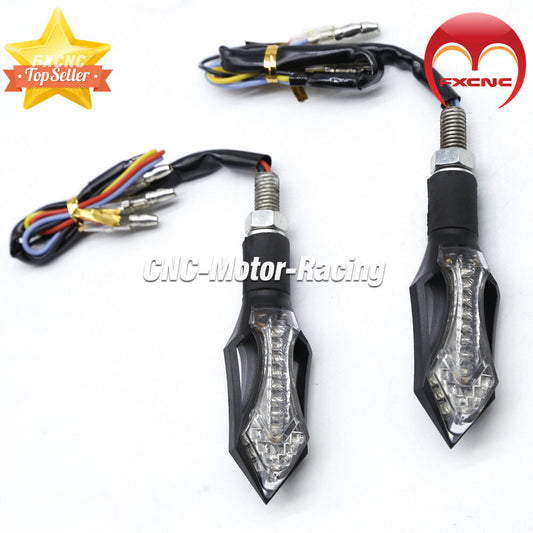 Motorcycle DC 12V 5.4W 4-Wire LED Flashing Turn Signal Light (Universal)
