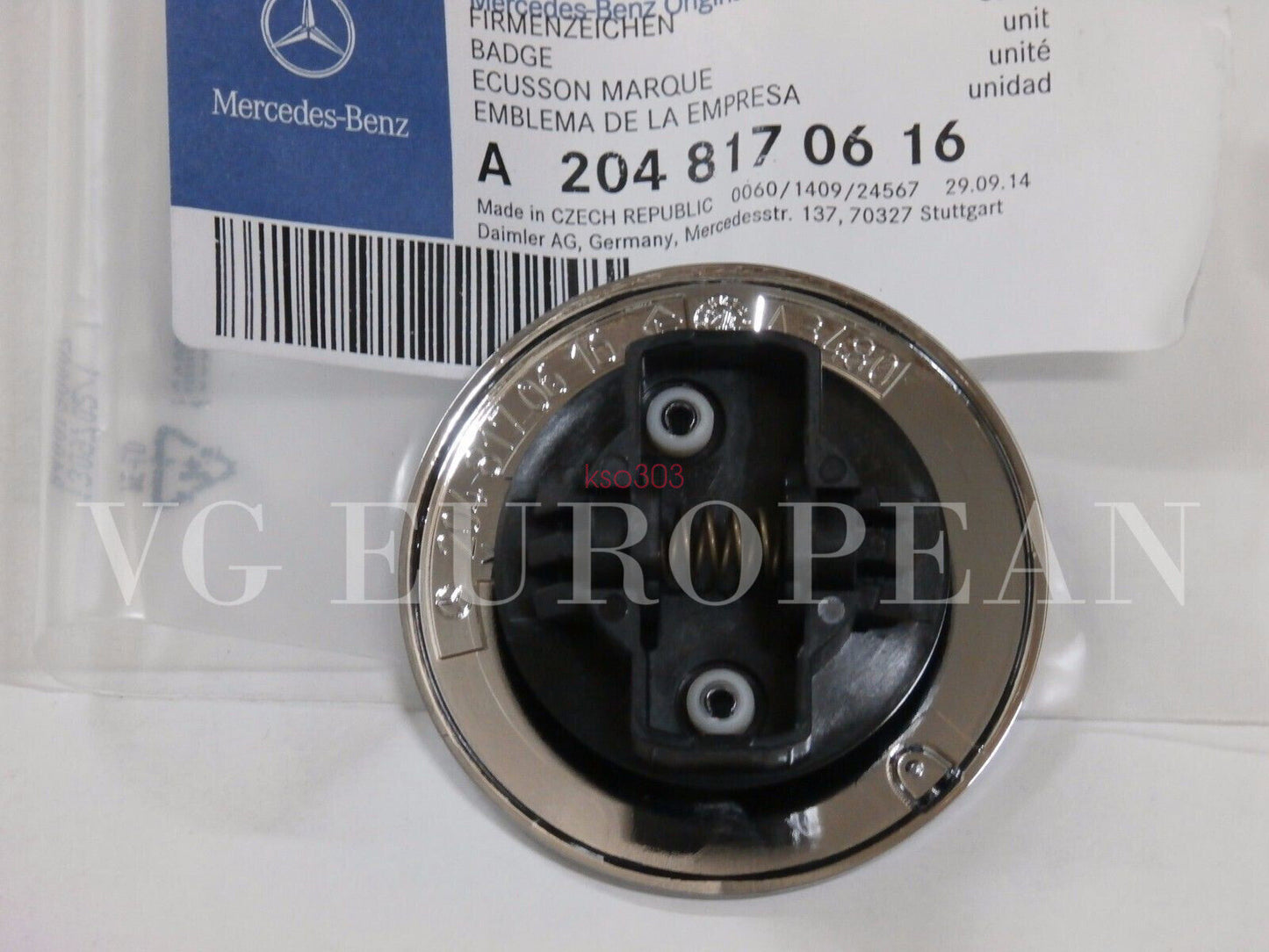 for Mercedes-Benz SEC CLK-Class Cover with Star Badge Conversion - new OE