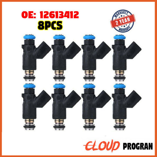 8 x 550cc 50lbs OEM 12613412 Fuel Injectors for Chevrolet for GMC 6.0L High OHMS