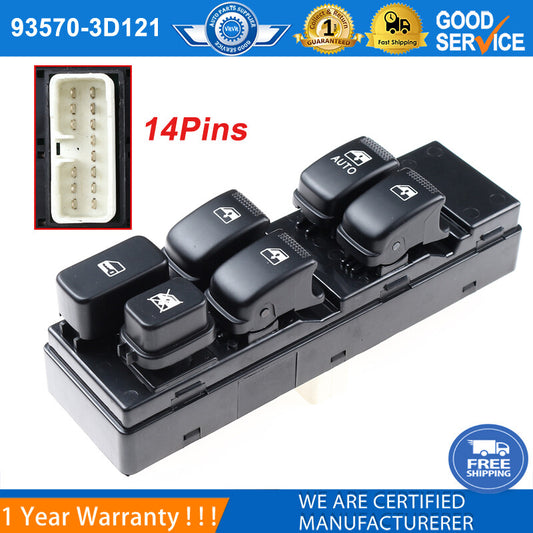 Power Window Master control switch left for 2003-2005 for Hyundai Sonata 93570-3D121