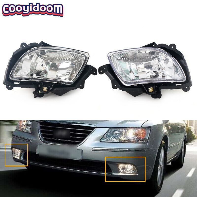 Applicable to 2008-10 for Hyundai Sonata NF Ser 2 front bumper fog lights and driving lights (LHRH-).