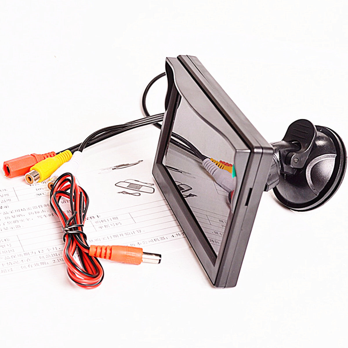 5in TFT LCD Display HD Monitor For Car Rear View Reverse Backup Parking Camera
