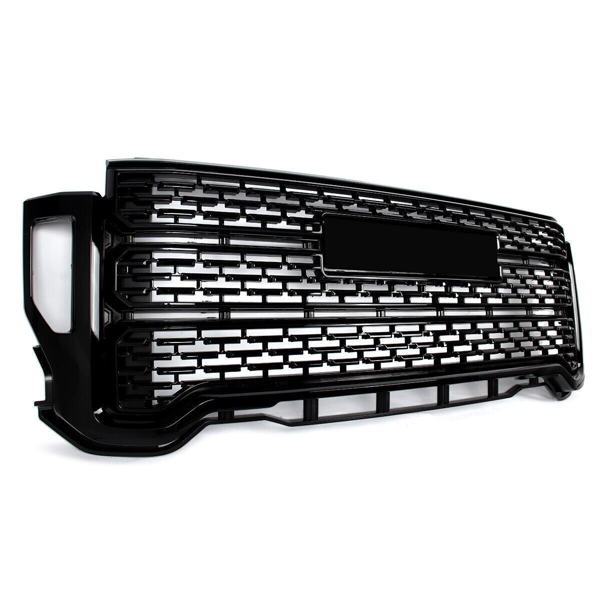 Gloss Black Bumper Grille Denali Style for GMC for Sierra 2500 HD/3500 HD 2020-2023