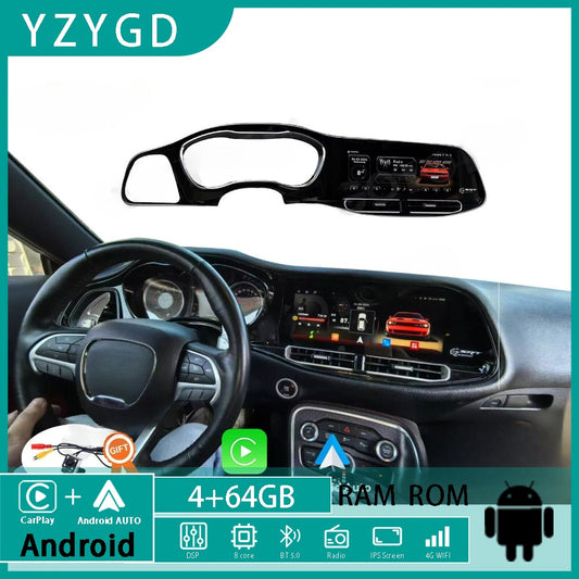 for Dodge for Challenger SRT Hellcat 2010-2024 Stereo 12.3Android CarPlay Car Radio