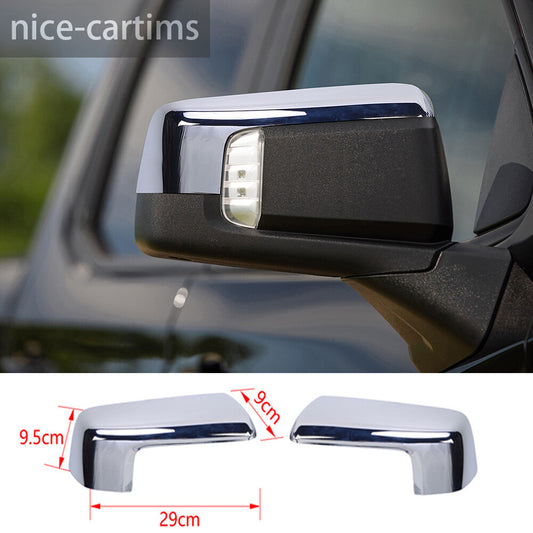for Chevy Silverado / for GMC for SIERRA 1500 2019+ Chrome Side Rearview Mirror Cap Cover