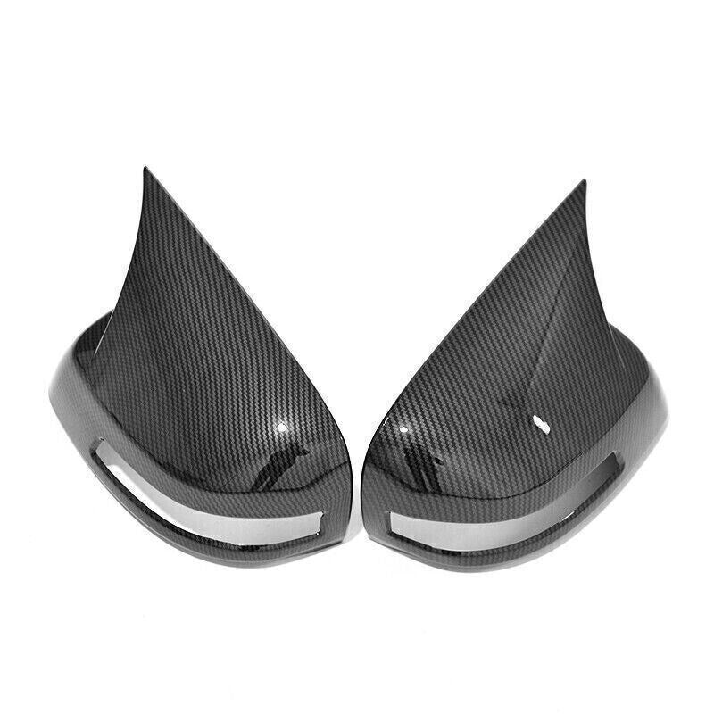 for Honda for Civic 2012-15 Carbon Fiber OX Horn Door Rear View Mirror Cover Trim 2P