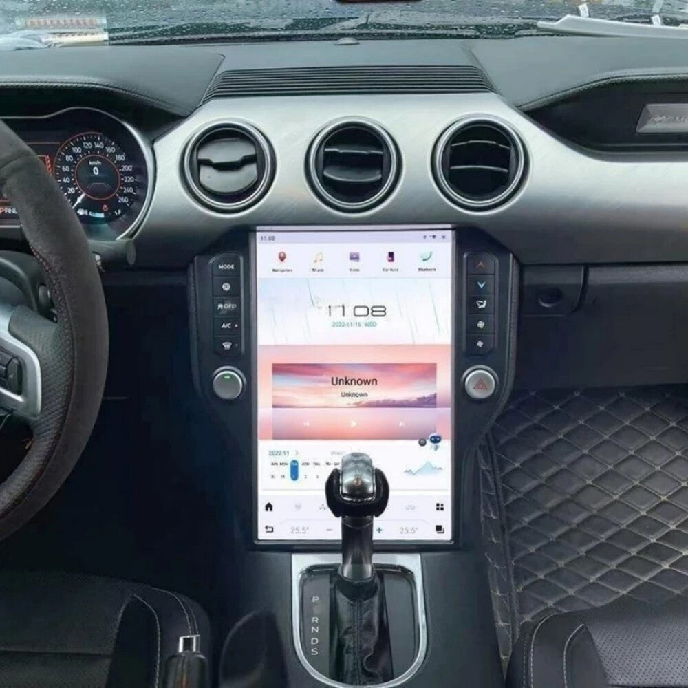 Android13 for Tesla Style for Smart Radio Gps Vertical Screen for Ford for Mustang 2015-2022