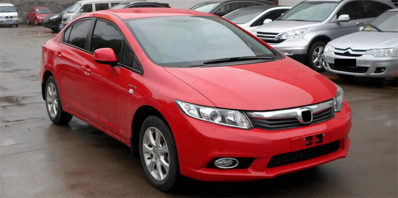 Red Right Side Mirror Cover for Honda for Civic 2012-2015 Rearview Mirror Shell Cap