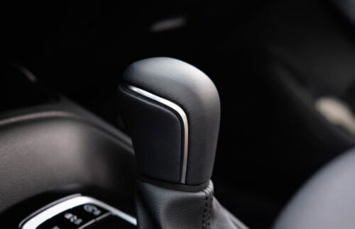 1X Black Leather Gear Shift Knob Shifter Lever Replace for Toyota for Corolla 20-24
