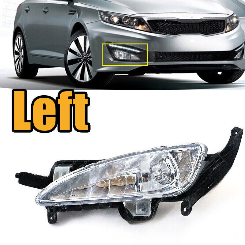 Left Front bumper Fog light daytime running lights Fit for Kia Optima 2011-2013