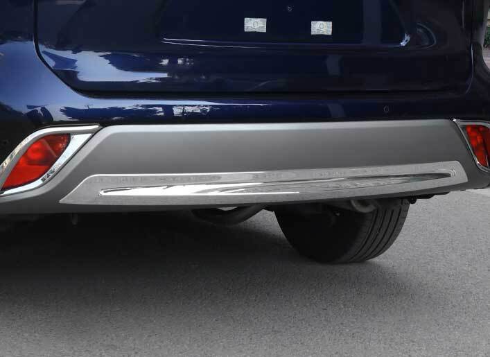 2020-24 ABS Rear Bumper Protector Lower Strip 1PCS for Toyota Highlander Chrome
