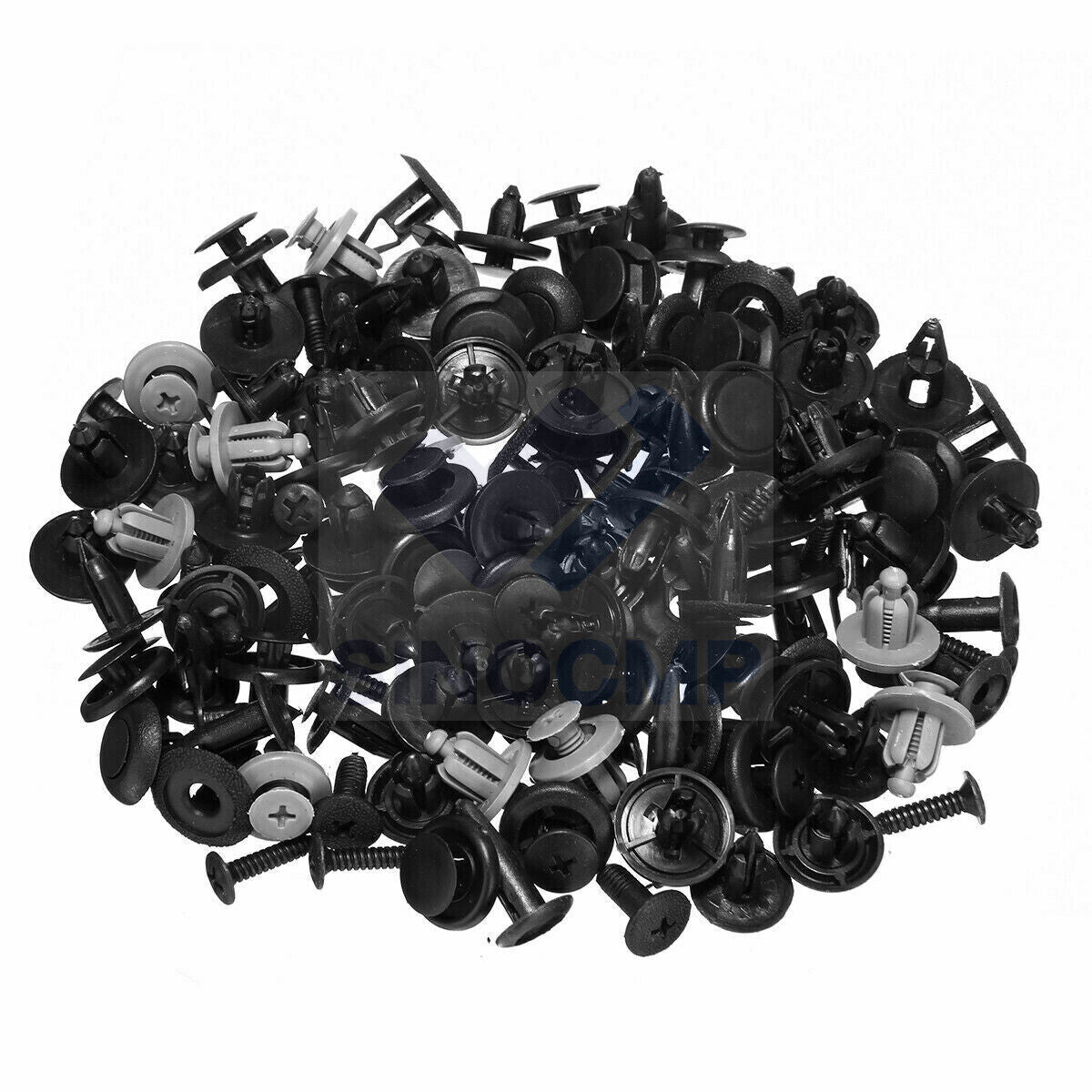 Fastener Clips Trunk Screw Rivets Set 100pcs Car Bumper Fender for Auto Plastic