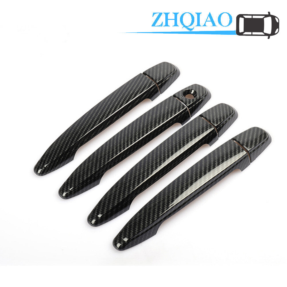 Carbon Fiber Side Door Handle Covers Trim Fit for TOYOTA HIGHLANDER 05-14
