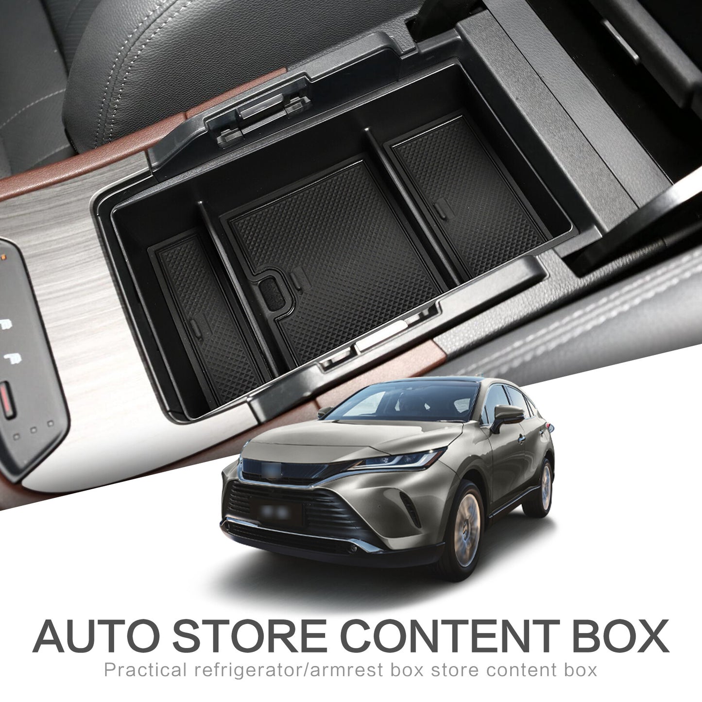 Car Armrest Storage Box for Harrier Venza 2021 ~ 2023 Center Console Accessories