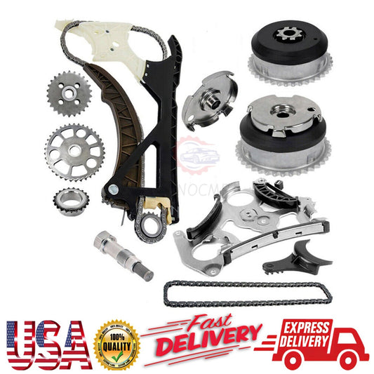 N52 Engine Timing Chain KitOil Pump GearVVT Camshaft Adjuster Gear for BMW 330
