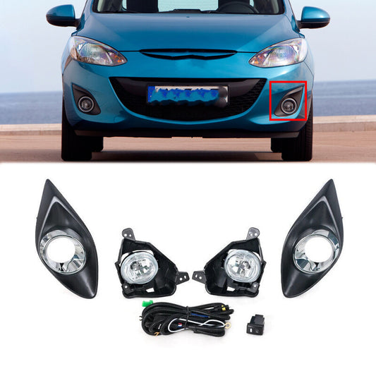 1 Set DRL Fog Light Lamp Fog light Fog lamp for Mazda 2 Demio 2010-2014 LHRH